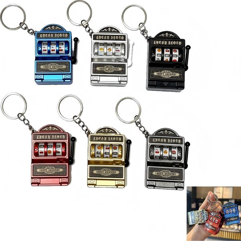 Arcade Game Jackpot - 【F】Mini Slot Machine Key Chains Creative