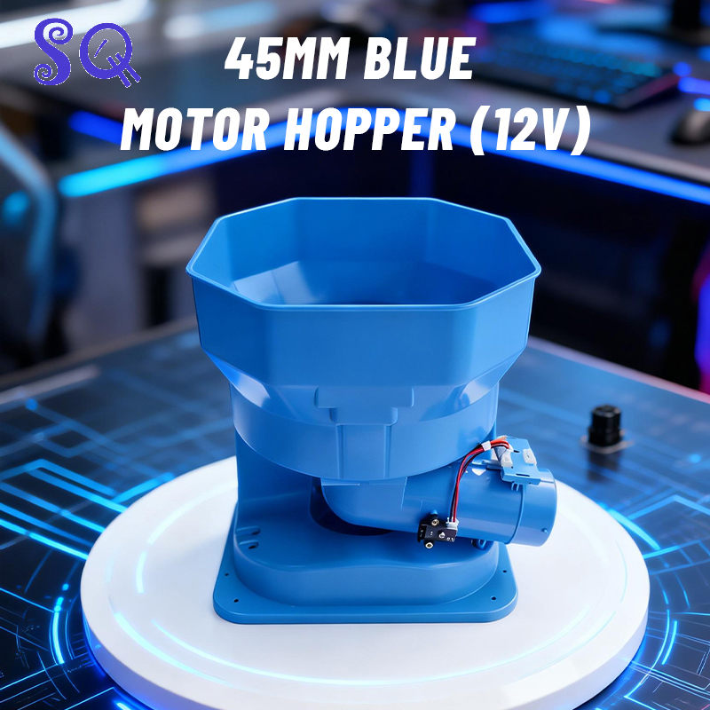 Arcade Vending & Laundry - 45mm Blue Motor Hopper 12V Square/Round