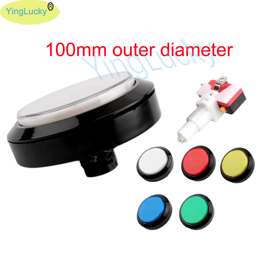 12V Arcade LED Button 100mm Pl - Arcade Game Jackpot 评论和价格